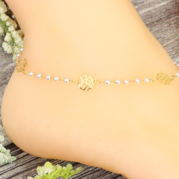 "Elegant Handmade Anklet – Delicate Jewelry for Women, MAR091673 - Picture 5 of 10